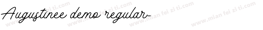 Augustinee demo regular字体转换